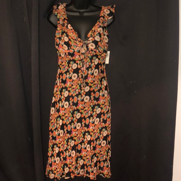 Muse Dresses & Skirts - VNTG Muse Floral Chiffon Dress Size 4